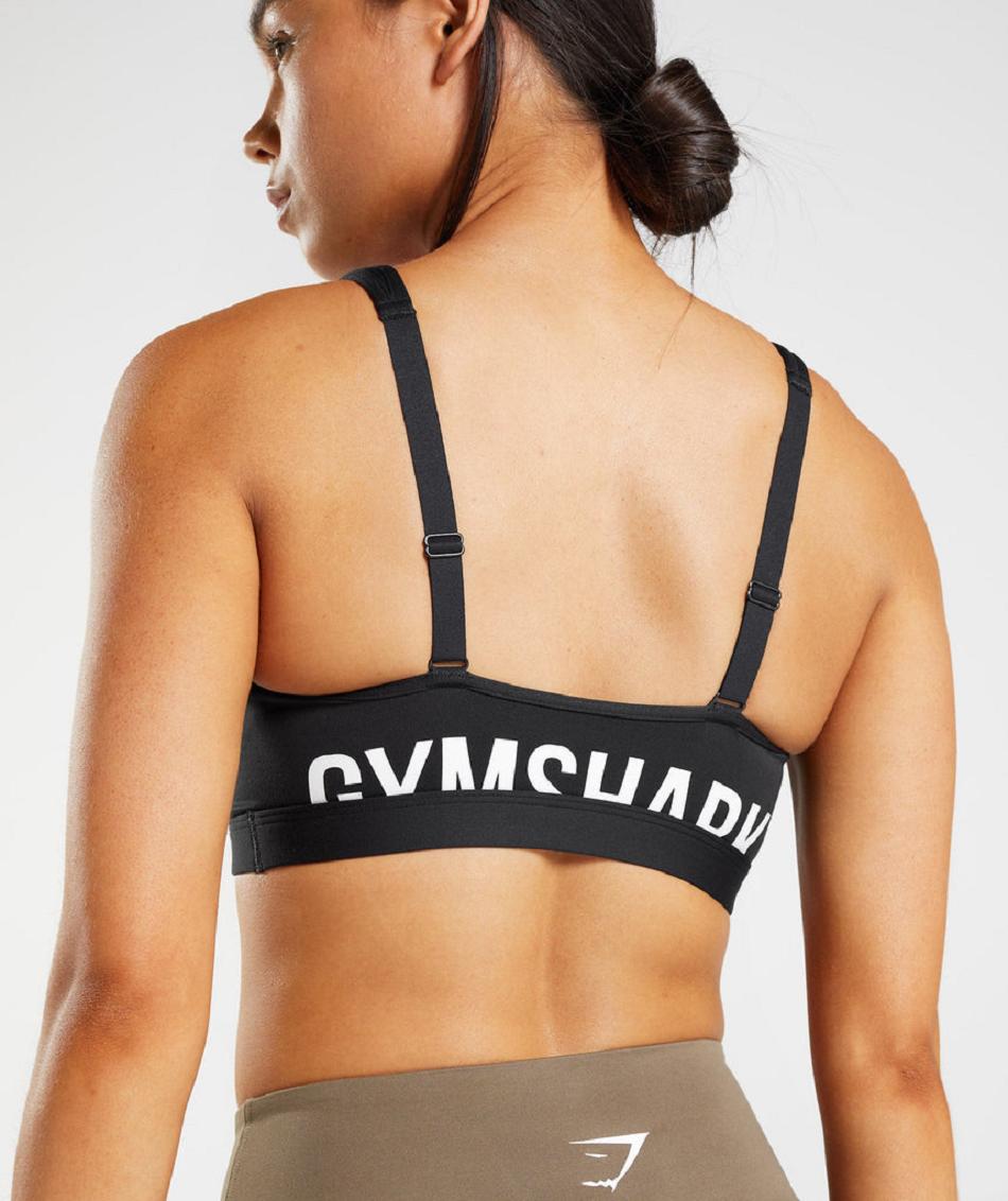 Sujetadores Deportivos Gymshark Fraction Mujer Negras Blancas | CO 2139JPQ